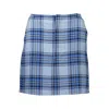 Tommy Hilfiger Chic Light Blue Organic Cotton Skirt In Blue
