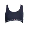 Tommy Hilfiger Blue Cotton Women Sports Bra In Blue