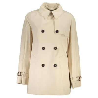 Tommy Hilfiger Cotton Women Trench Women's Coat In Beige