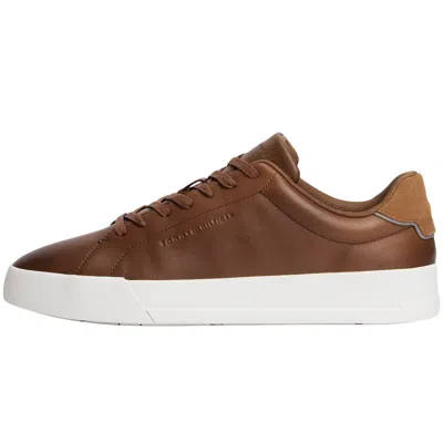 Tommy Hilfiger Court Leather Trainers Brown
