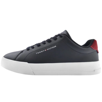 Tommy Hilfiger Court Trainers Navy In Black