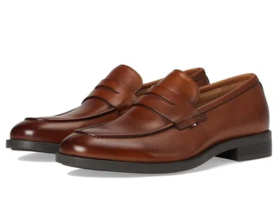 Tommy Hilfiger Smooth Leather Loafer In Brown