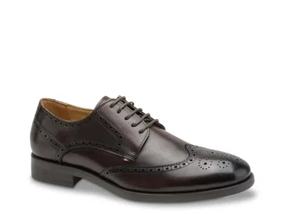 Tommy Hilfiger Cracken Wingtip Oxford In Brown
