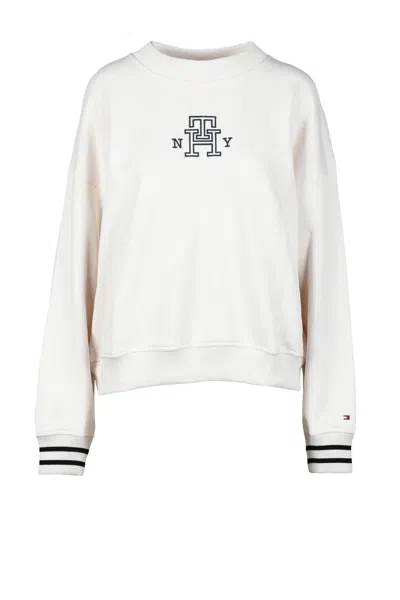 Tommy Hilfiger Cream Women's Sweatshirt In Neutral