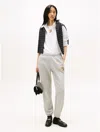 Tommy Hilfiger Crest Logo Fleece Sweatpant In Gray