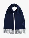 Tommy Hilfiger Crest Logo Wool In Blue
