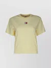 Tommy Hilfiger Crew Neck Short Sleeves Top In Yellow