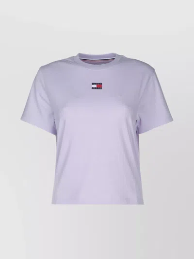 Tommy Hilfiger Crew Neck Short Sleeves Tops In White