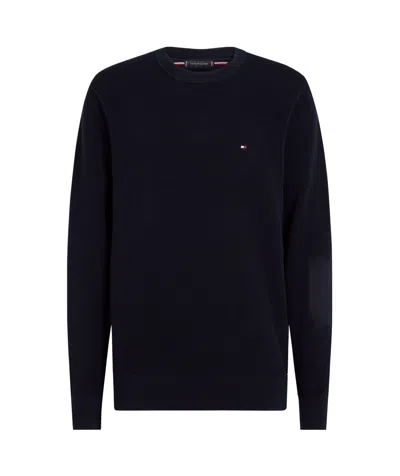 Tommy Hilfiger Crew-neck Sweater In Black