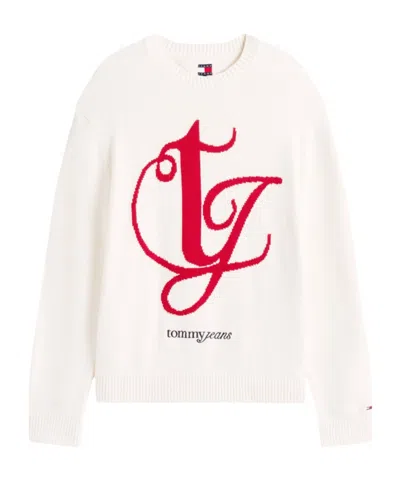 Tommy Hilfiger Crew Neck Sweater In Neutral