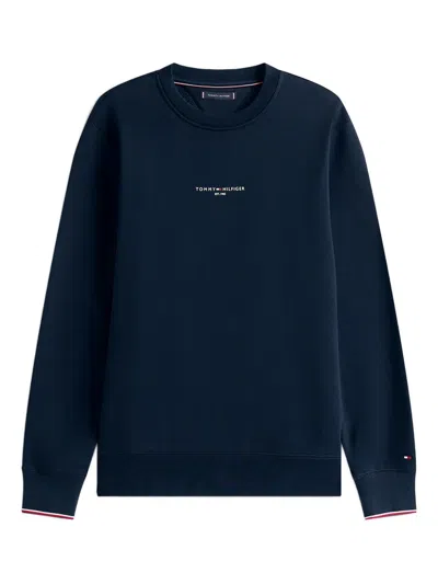 Tommy Hilfiger Crew-neck Sweatshirt In Blue