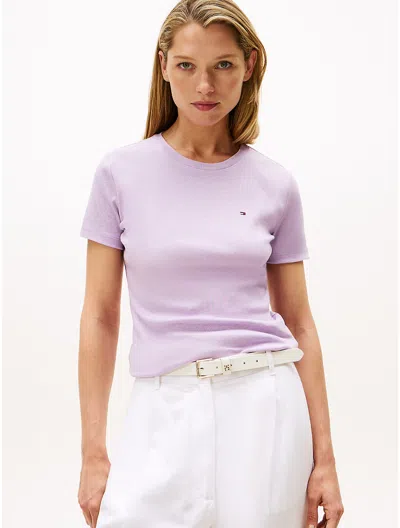 Tommy Hilfiger Crewneck Favorite T In Purple