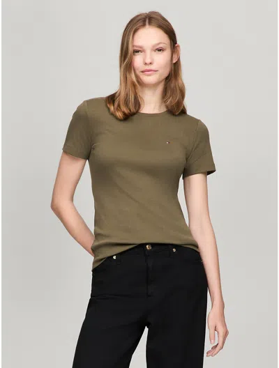 Tommy Hilfiger Crewneck Favorite T In Army Green