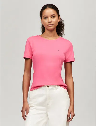 Tommy Hilfiger Crewneck Favorite T In Fandango Pink