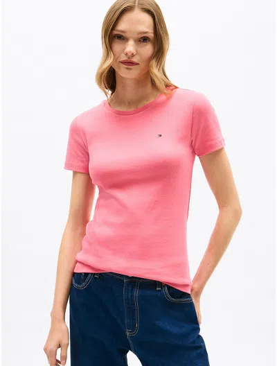 Tommy Hilfiger Crewneck Favorite T In Garden Rose