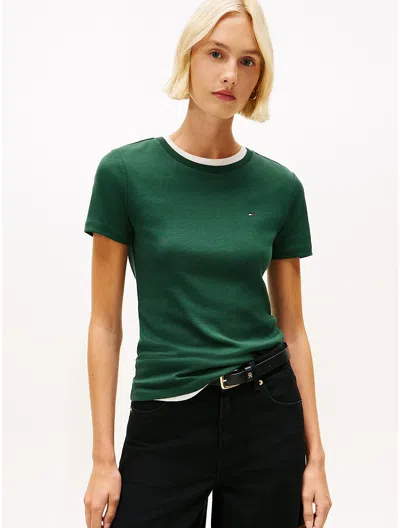 Tommy Hilfiger Crewneck Favorite T In Green