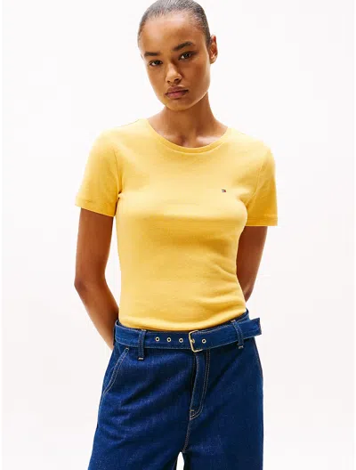 Tommy Hilfiger Crewneck Favorite T In Yellow