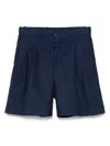 Tommy Hilfiger Crinckled Shorts In Blue
