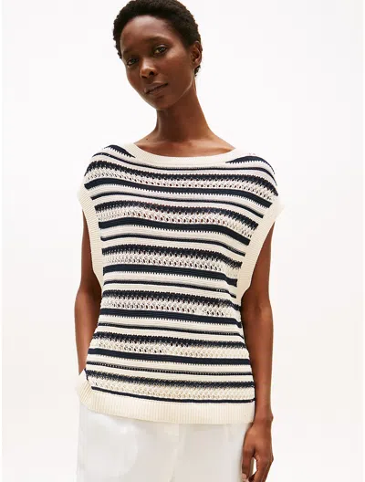 Tommy Hilfiger Crochet Wide In Multi