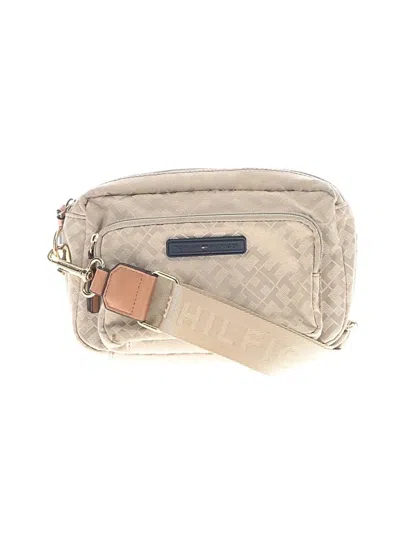 Pre-owned Tommy Hilfiger Crossbody Bag In Ivory