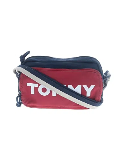 Pre-owned Tommy Hilfiger Crossbody Bag In Red