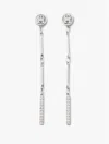 Tommy Hilfiger Crystal Accent Dangle Earring In Gray