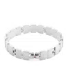Tommy Hilfiger Crystal Link Bracelet In Silver