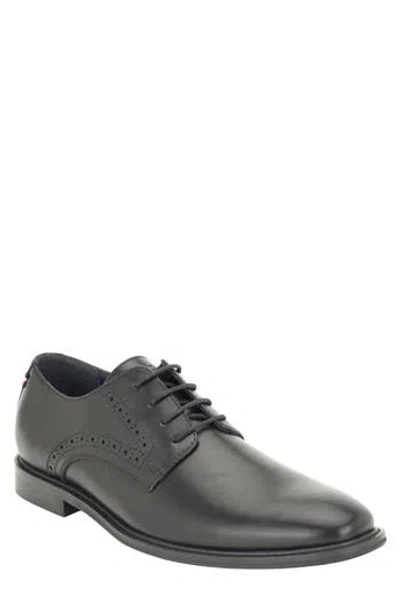 Tommy Hilfiger Culker Faux Leather Plain Toe Derby In Black