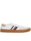 Tommy Hilfiger Signature Stripe Leather Sneaker In White