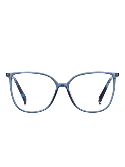Tommy Hilfiger D-frame Glasses In Blue