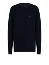 Tommy Hilfiger Dark Blue Long-sleeved Shirt With Logo In Multi
