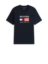Tommy Hilfiger Americana Monotype Flag Box Mens T Shirt In Blue