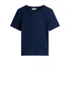 Tommy Hilfiger Dark Blue T-shirt With Logo. In Blue