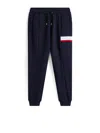 Tommy Hilfiger Colour-blocked Fleece Cuffed Joggers In Blue