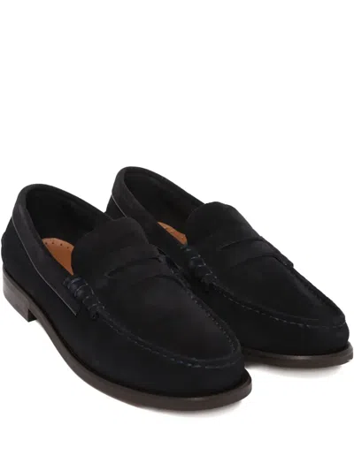 Tommy Hilfiger Debossed Suede Loafers