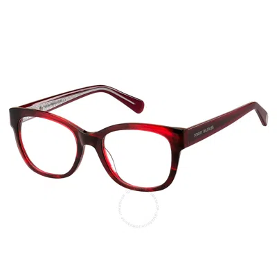 Tommy Hilfiger Demo Butterfly Ladies Eyeglasses Th 1864 0573 51 In Red