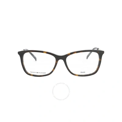 Tommy Hilfiger Demo Cat Eye Ladies Eyeglasses Th 1589 0086 53 In Black