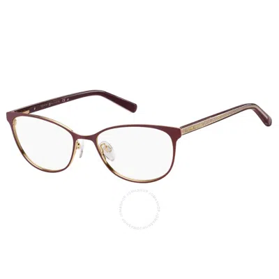 Tommy Hilfiger Demo Cat Eye Ladies Eyeglasses Th 1778 0dxl 53 In Burgundy