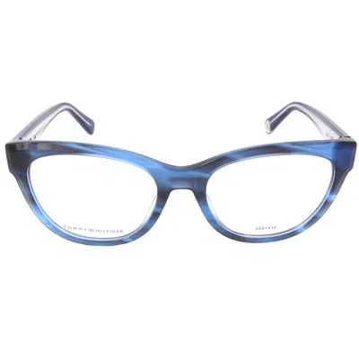 Tommy Hilfiger Demo Cat Eye Ladies Eyeglasses Th 1863 038i 53 In Blue