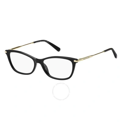 Tommy Hilfiger Demo Cat Eye Ladies Eyeglasses Th 1961 0807 53 In Black