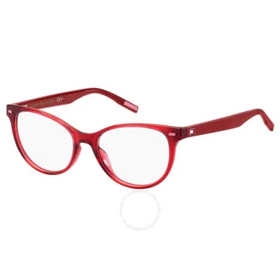 Tommy Hilfiger Demo Cat Eye Unisex Eyeglasses Th 1928 0dxl 48 In Red