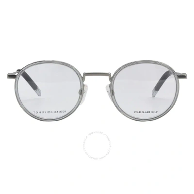 Tommy Hilfiger Demo Oval Men's Eyeglasses Th 1815 0kb7 49 In Black