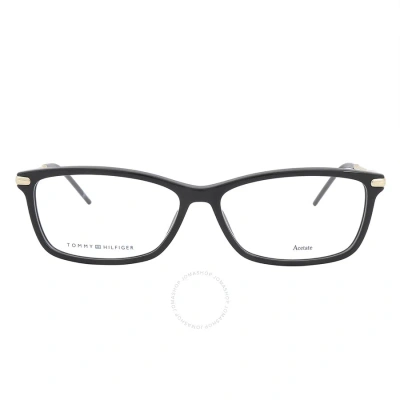 Tommy Hilfiger Demo Rectangular Ladies Eyeglasses Th 1636 0807 55 In Black