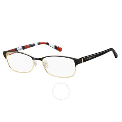 Tommy Hilfiger Demo Rectangular Ladies Eyeglasses Th 1684 02m2 52 In Metallic