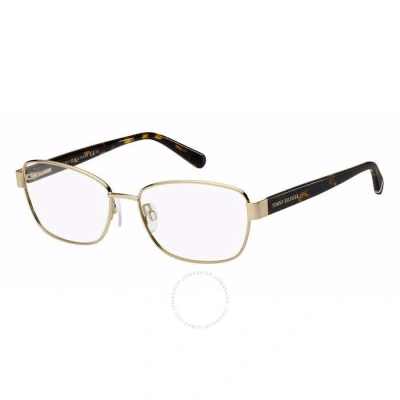 Tommy Hilfiger Demo Rectangular Ladies Eyeglasses Th 2006 0000 56 In Gold / Rose / Rose Gold