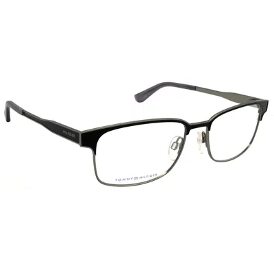 Tommy Hilfiger Demo Rectangular Men's Eyeglasses Th 1357 0p5q 55 In Neutral