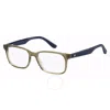 Tommy Hilfiger Demo Rectangular Men's Eyeglasses Th 1487 04c3 53 In Olive
