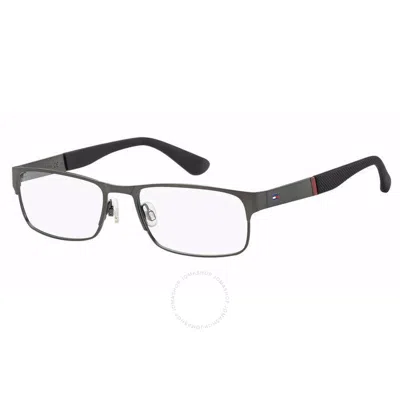 Tommy Hilfiger Demo Rectangular Men's Eyeglasses Th 1523 0r80 54 In Black