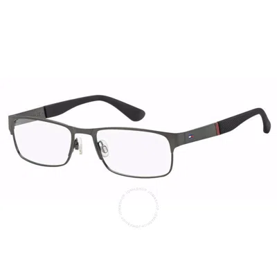 Tommy Hilfiger Demo Rectangular Men's Eyeglasses Th 1523 0r80 54 In Dark / Ruthenium