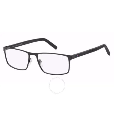 Tommy Hilfiger Demo Rectangular Men's Eyeglasses Th 1593 0003 54 In Black